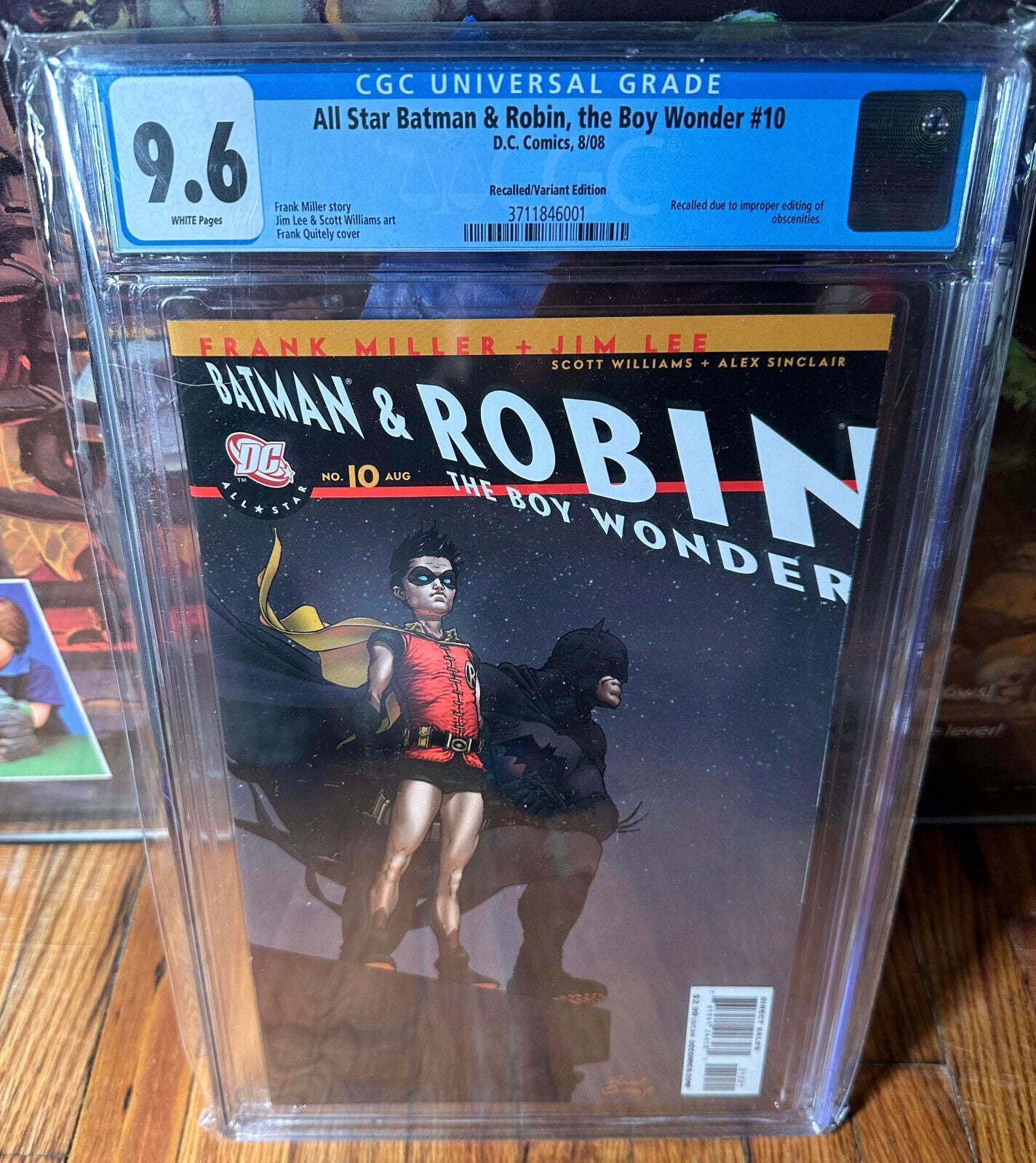 All Star Batman & Robin The Boy Wonder #10 DC Comics CGC 9.6 Recalled Variant
