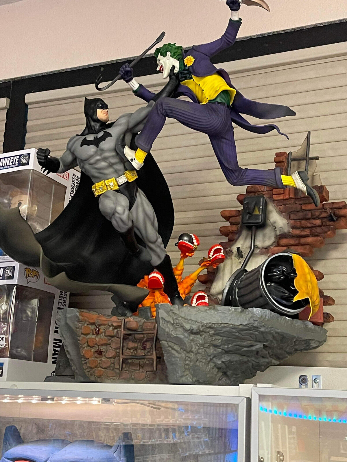DC Comics Batman Vs The Joker By Ivan Reis statue Diorama Iron Studios Sideshow