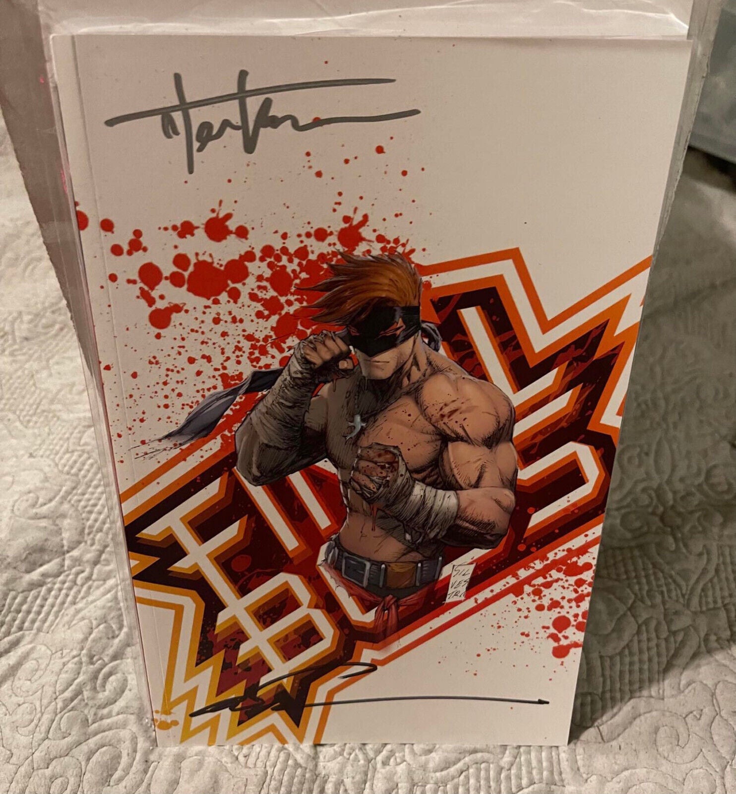 Final Boss #1 Exclusive Cover signed by Tyler Kirkham 2022 Megacon NM