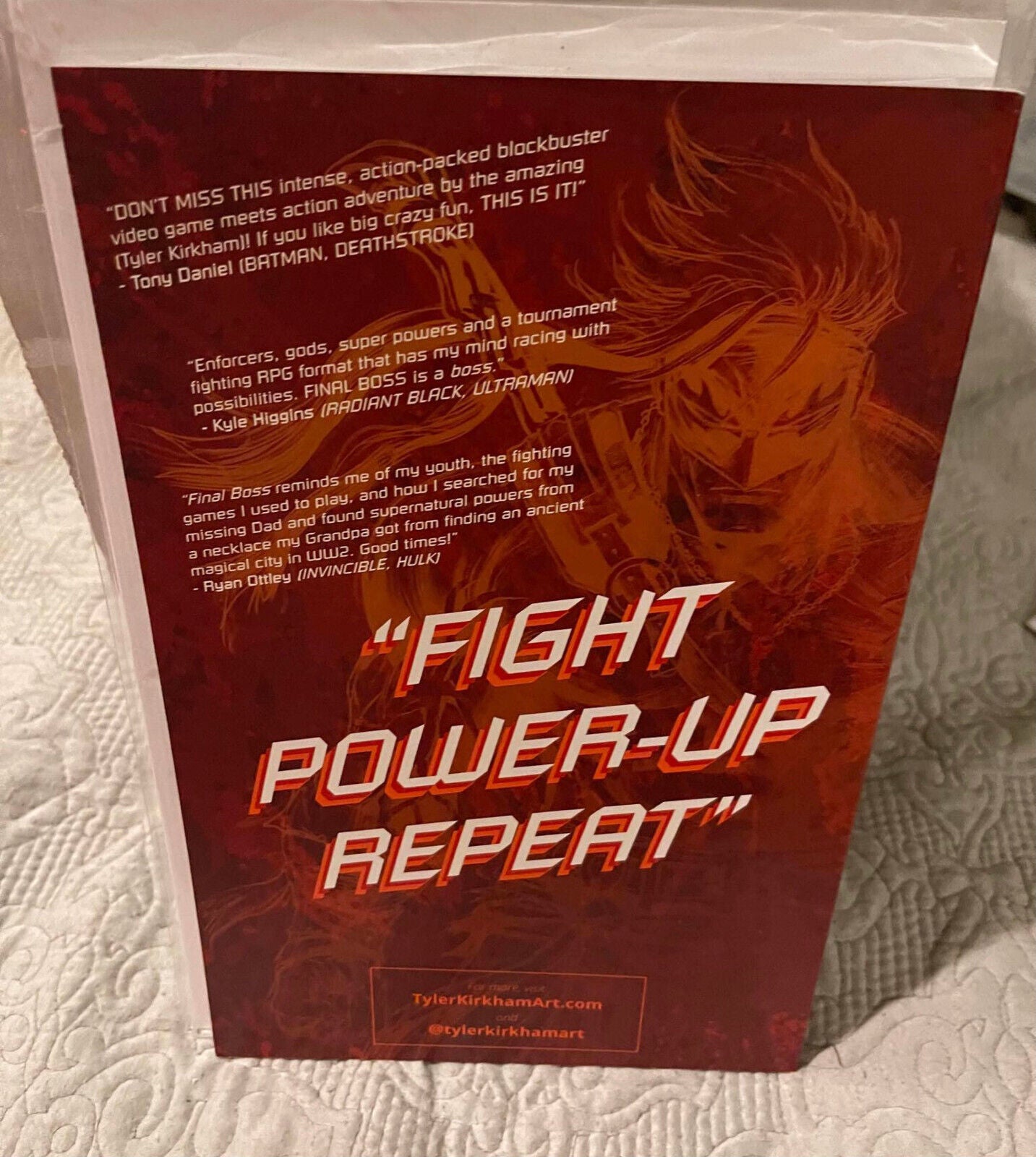 Final Boss #1 Exclusive Cover signed by Tyler Kirkham 2022 Megacon NM