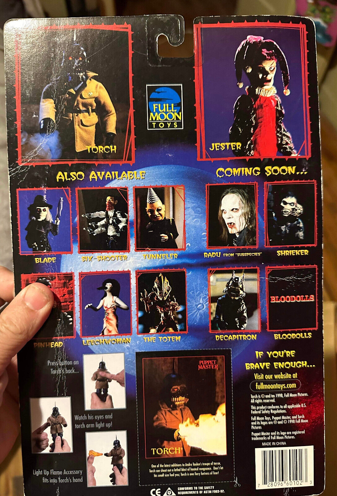 Torch Rare Black Version- Puppet Master - Full Moon Toys