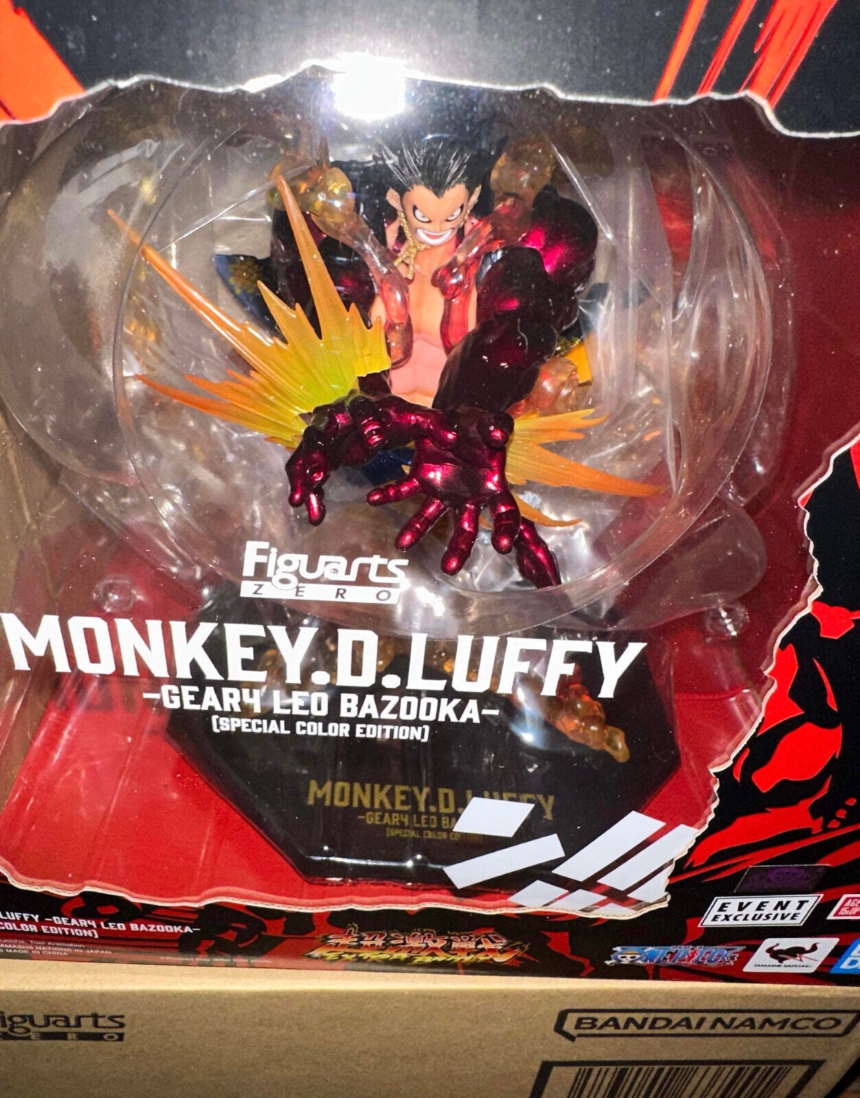 S.H. Figuarts Monkey D. Luffy Gear 4 Leo Bazooka NYCC 2022 Bandai Namco