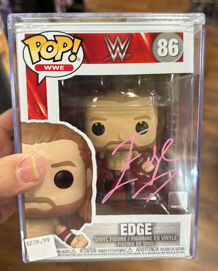 Edge Signed WWE Funko Pop! Vinyl Figure #86 JSA COA