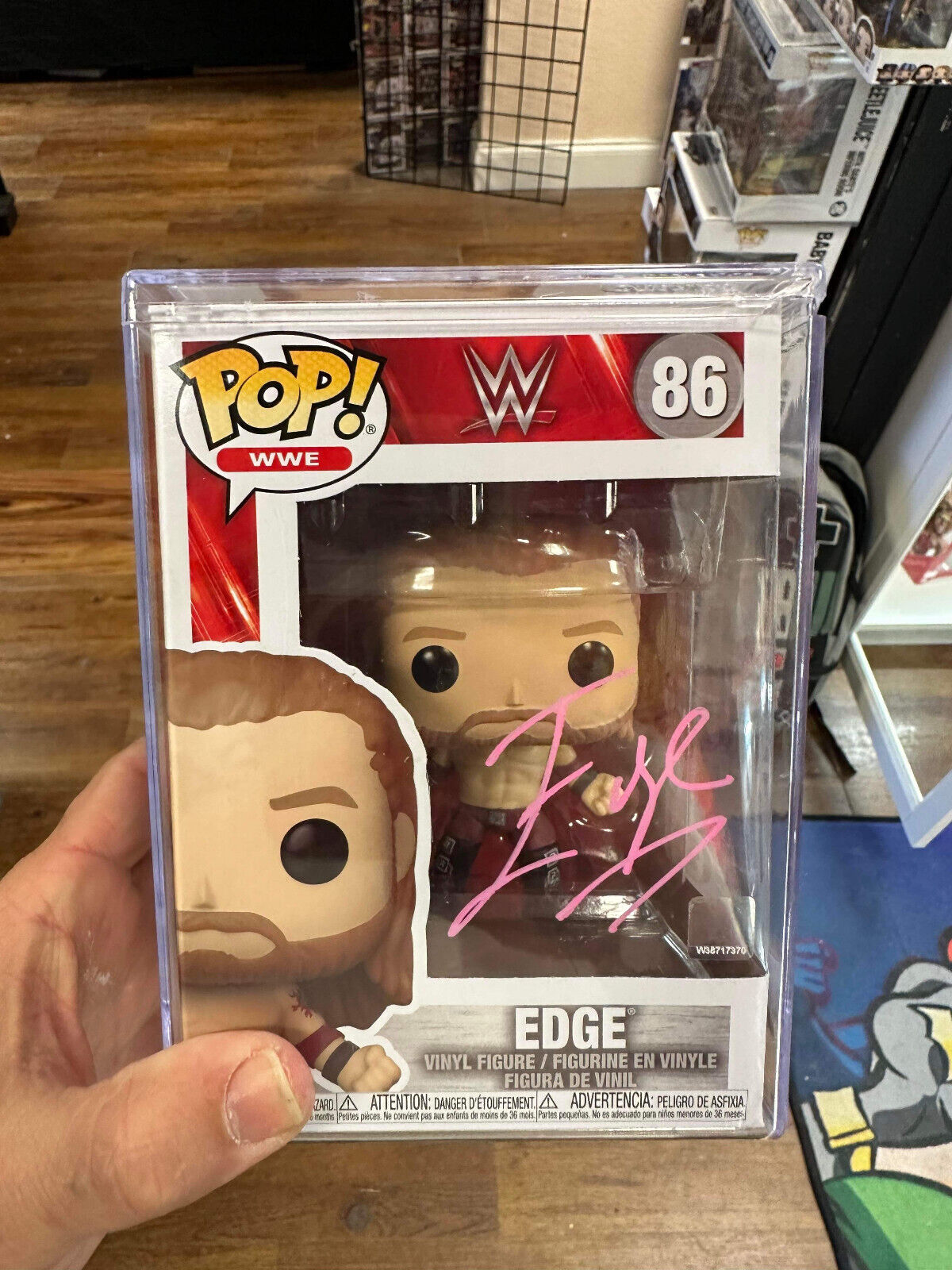 Edge Signed WWE Funko Pop! Vinyl Figure #86 JSA COA