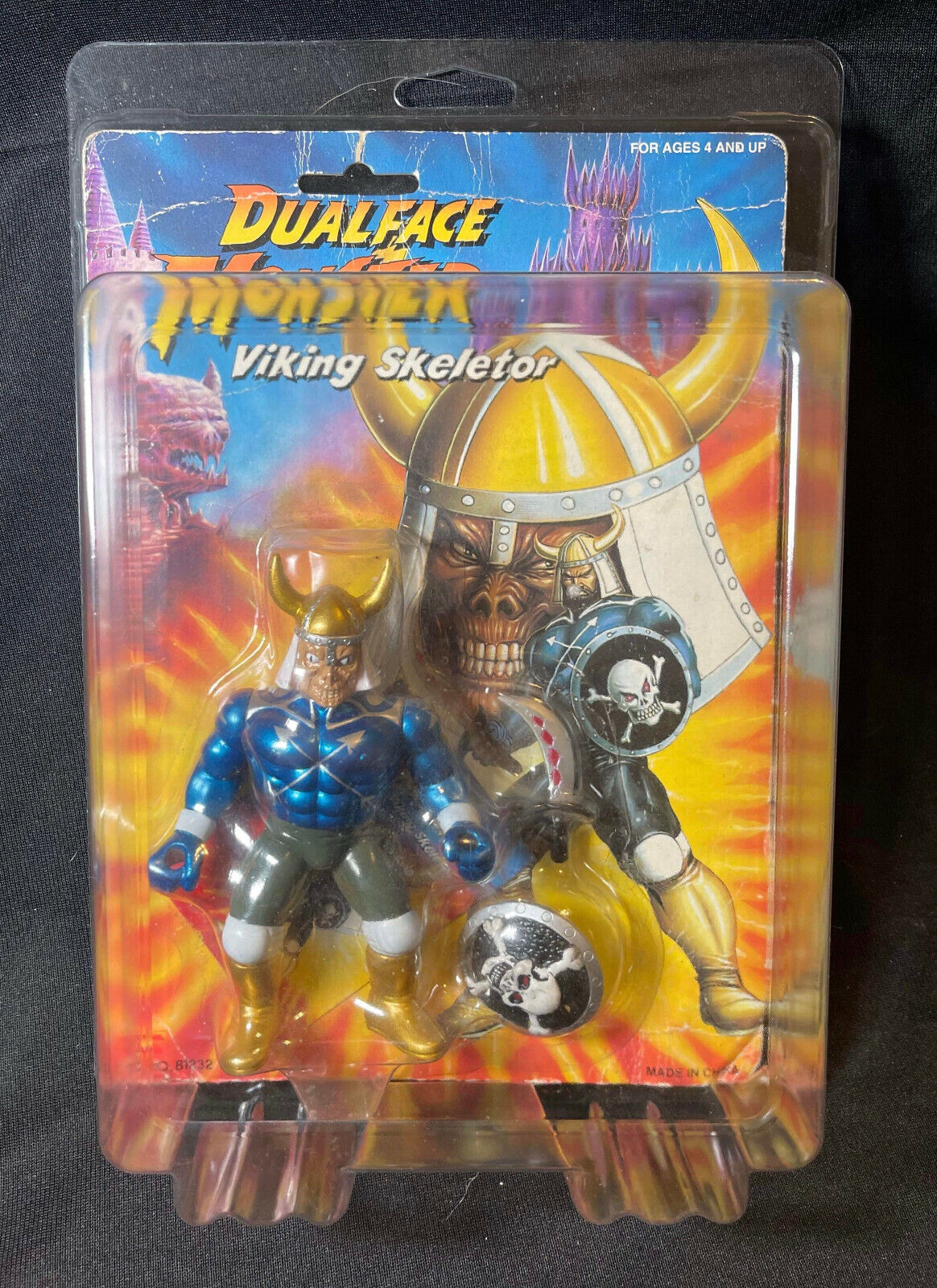 Dual Face Monster - Viking Skeletor - Vintage 1993 Action Figure - RARE!