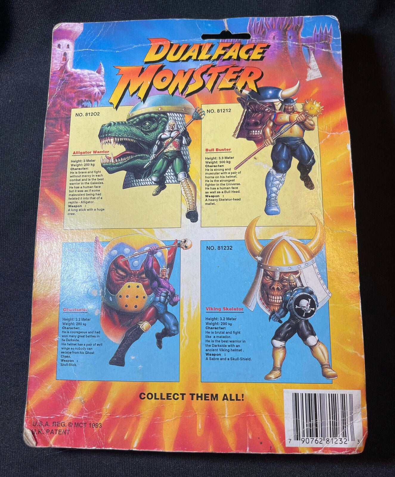 Dual Face Monster - Viking Skeletor - Vintage 1993 Action Figure - RARE!