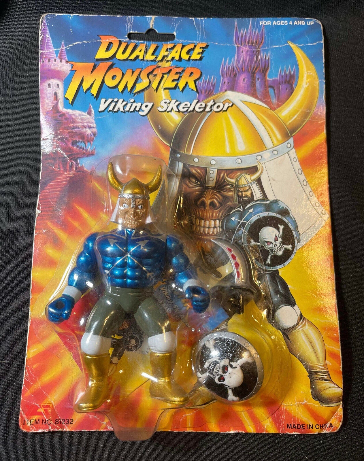 Dual Face Monster - Viking Skeletor - Vintage 1993 Action Figure - RARE!