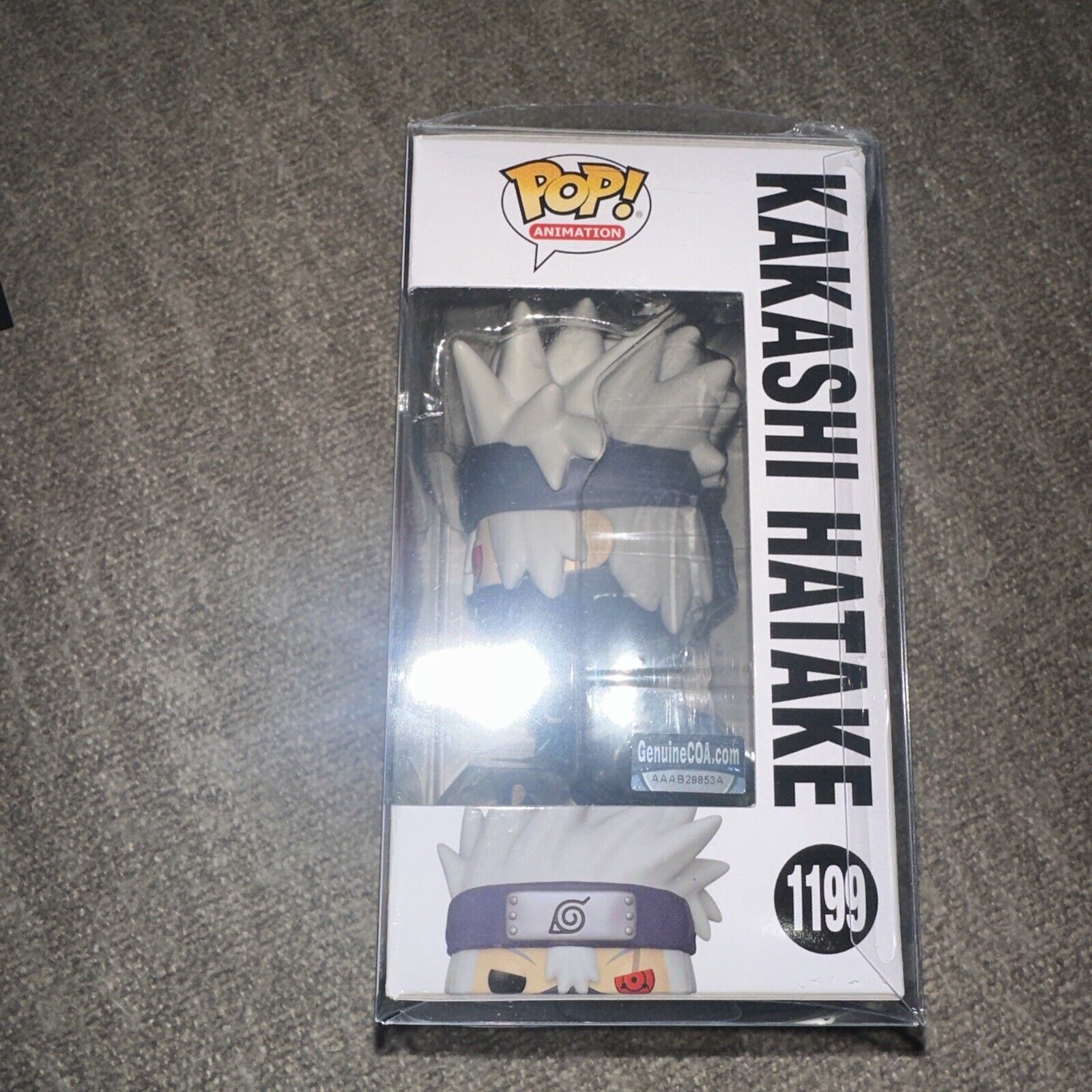 Funko Pop Kakashi Hatake 1199 AAA Chase signed by Dave Wittenberg W COA + Quote!