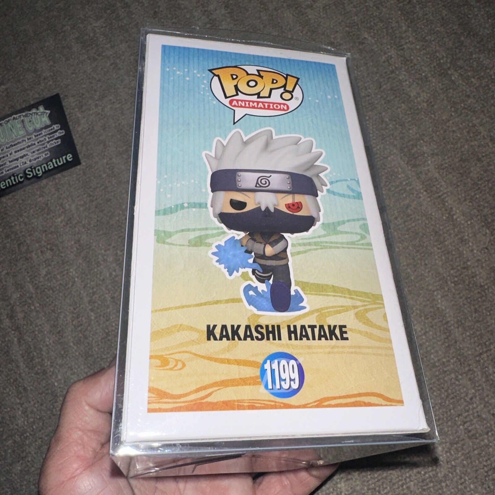 Funko Pop Kakashi Hatake 1199 AAA Chase signed by Dave Wittenberg W COA + Quote!