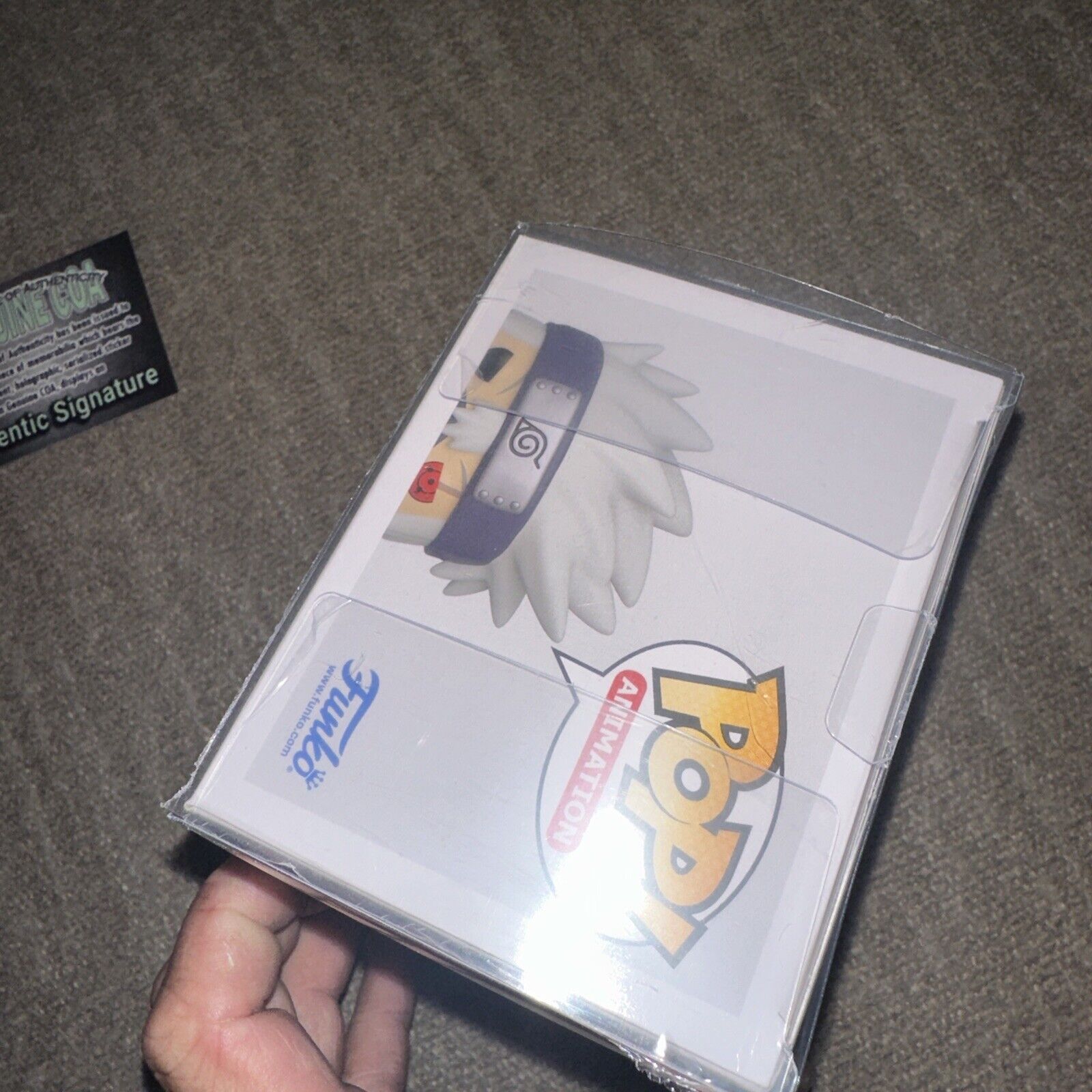 Funko Pop Kakashi Hatake 1199 AAA Chase signed by Dave Wittenberg W COA + Quote!