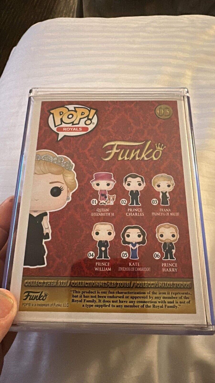 Funko Pop! Royals Diana #3 Princess of Wales Prototype Chase