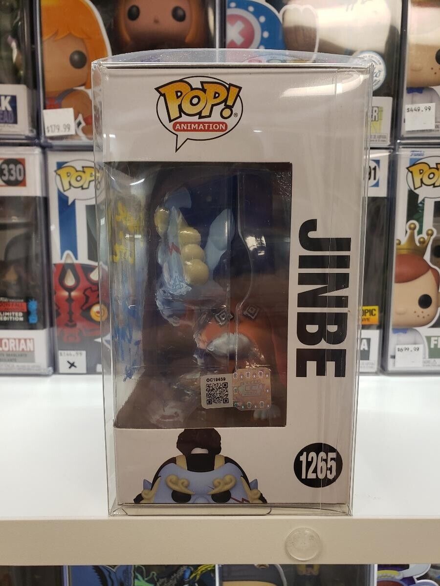 Daniel Baugh Jinbe Jimbei One Piece #1265 Signed Funko Pop COA #OC19459