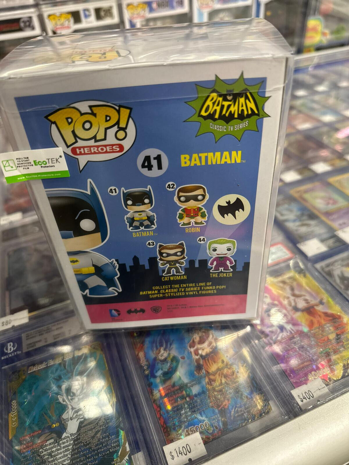 Funko Pop! Heroes: Batman (Alamo City Exclusive) w Protector