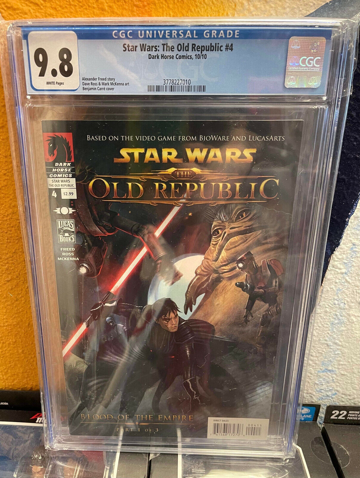 Star Wars: The Old Republic #4 CGC NM/M 9.8 White Pages 1st Darth Marr!