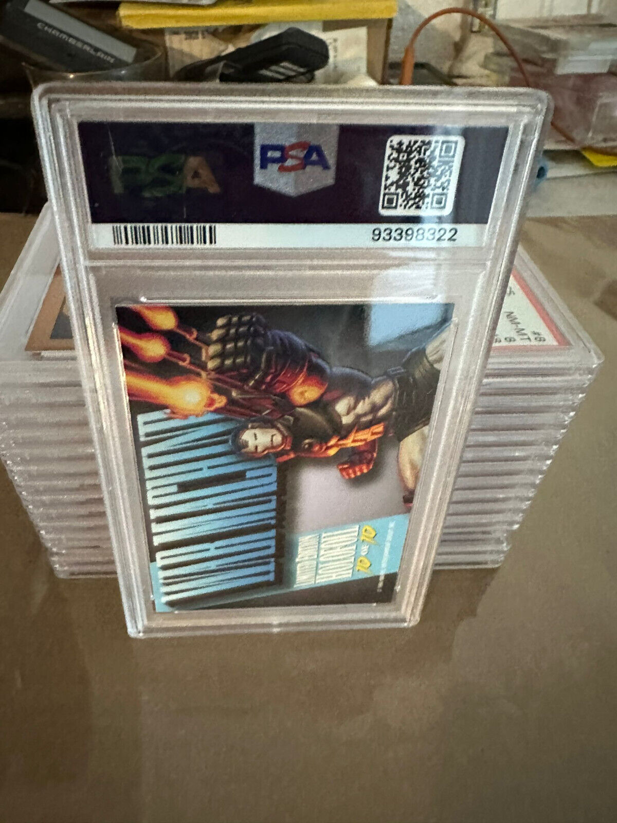 1994 Marvel Masterpieces - Bronze Holofoil War Machine #10 - PSA 9