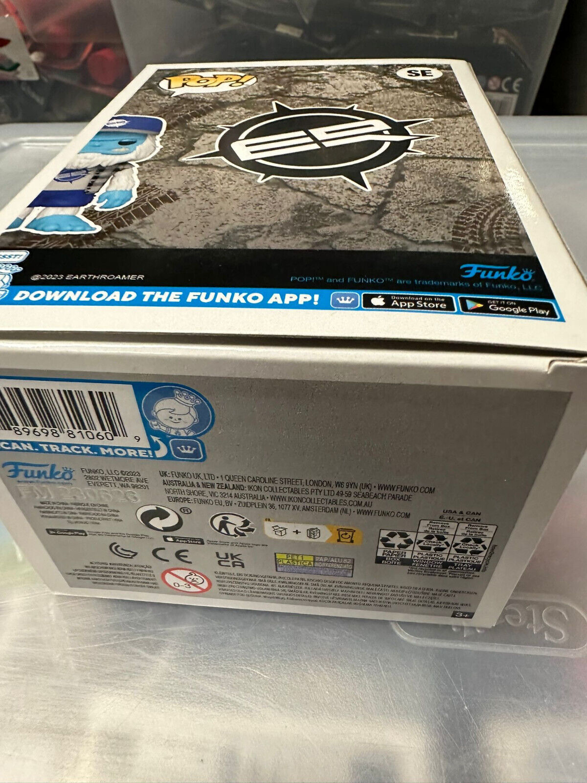 Funko Pop! Earth-Roamer Blue Yetti Bigfoot - Rare PPg 3k