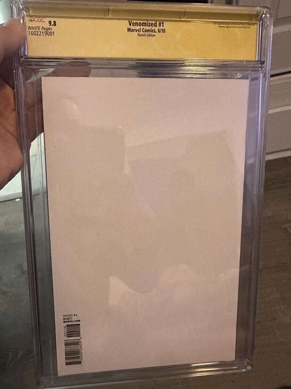 Venomized #1 Cgc 9.8 Skan Knull Sketch Rare