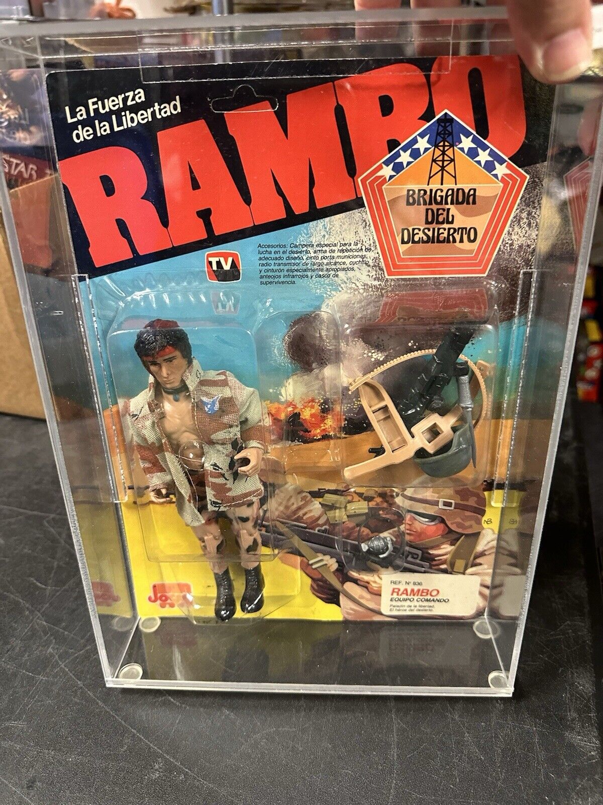 Rambo Josca Sealed With Acrylic Case Argentina RARE