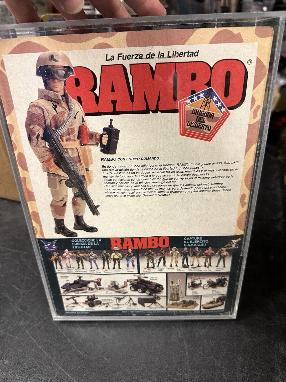 Rambo Josca Sealed With Acrylic Case Argentina RARE