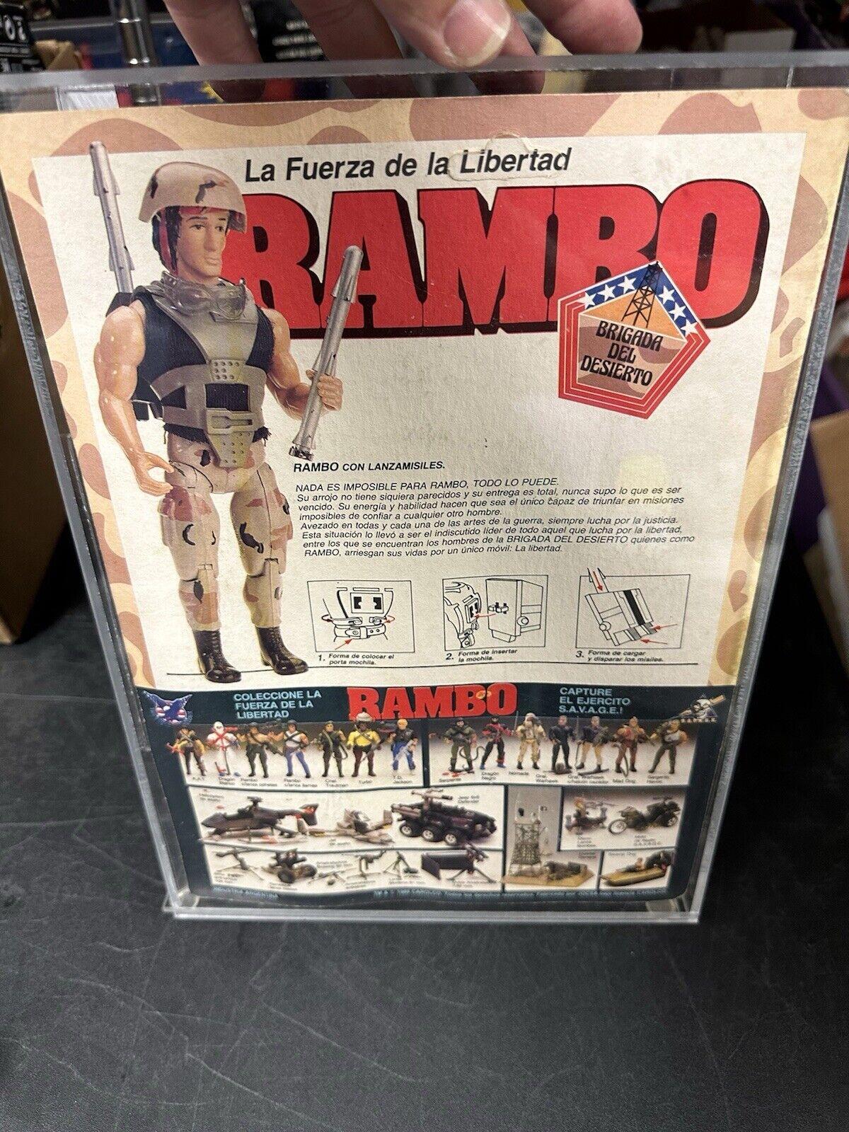 Rambo Josca Sealed With Acrylic Case Argentina RARE
