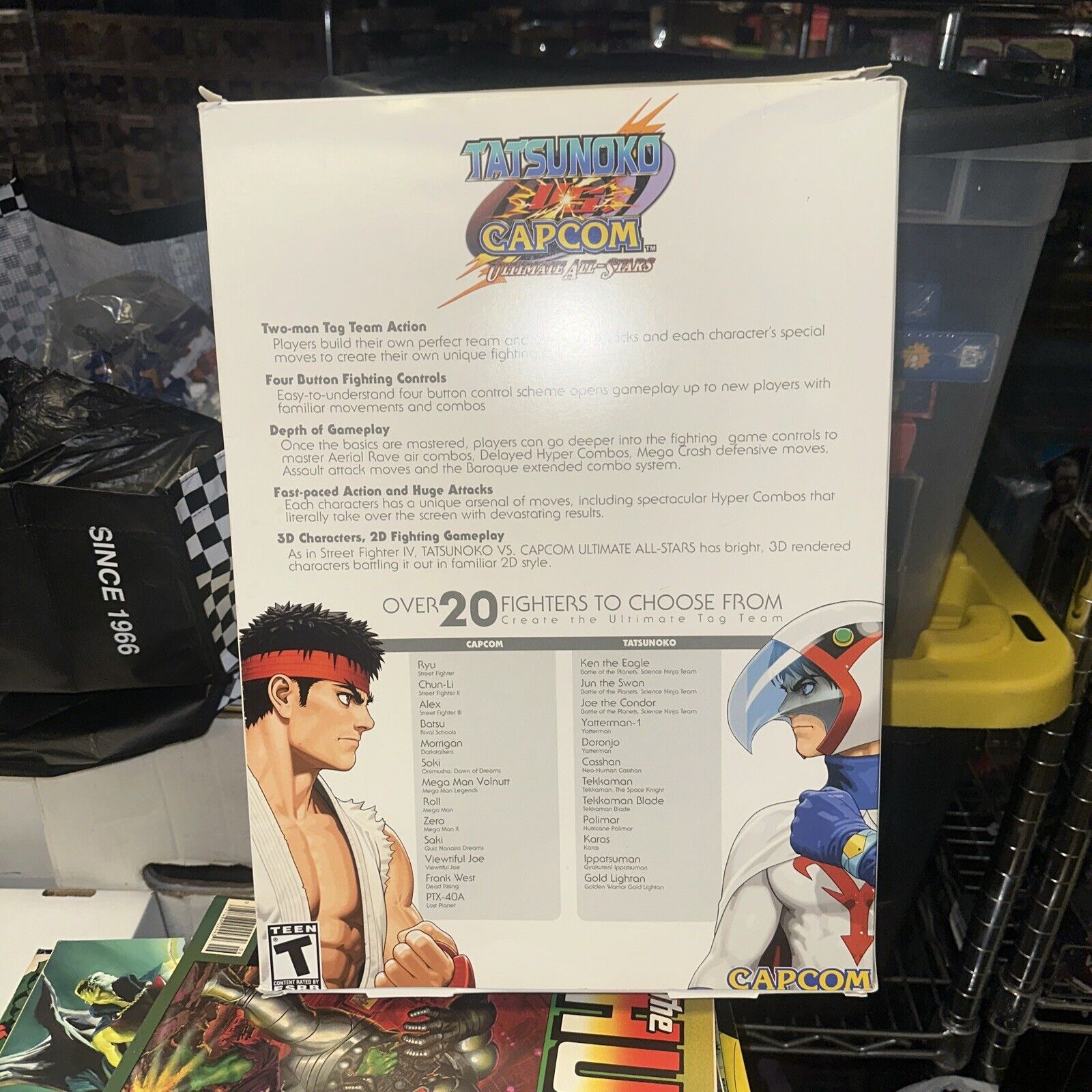 Tatsunoko vs. Capcom: Ultimate All Stars (Nintendo Wii, 2010) GameStop Display