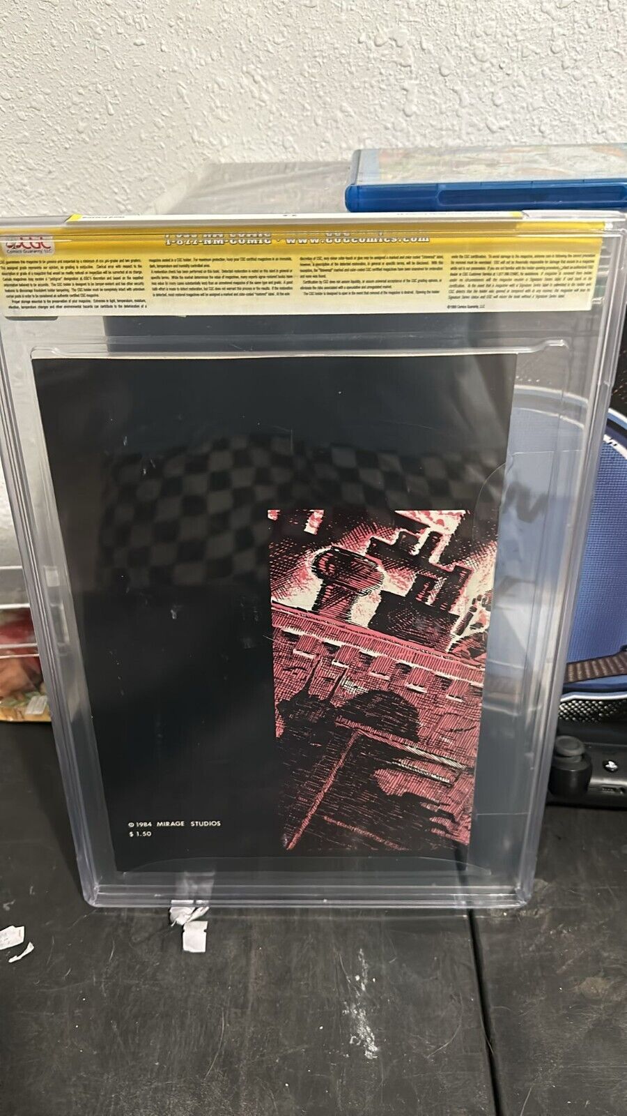 Teenage Mutant Ninja Turtles #1 - 3rd Print Signed / Sketch by Eastman CGC 9.6