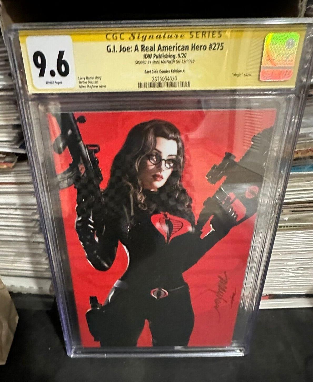 CGC SS 9.6 Mike Mayhew SIGNED GI Joe A Real American Hero #275 Virgin Edition