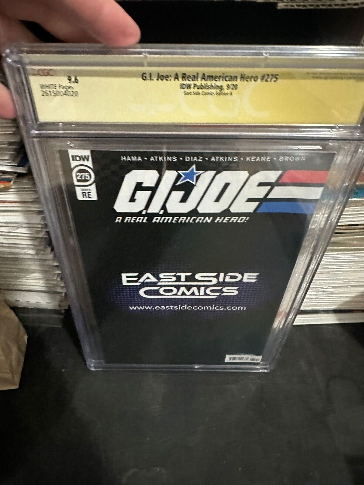 CGC SS 9.6 Mike Mayhew SIGNED GI Joe A Real American Hero #275 Virgin Edition