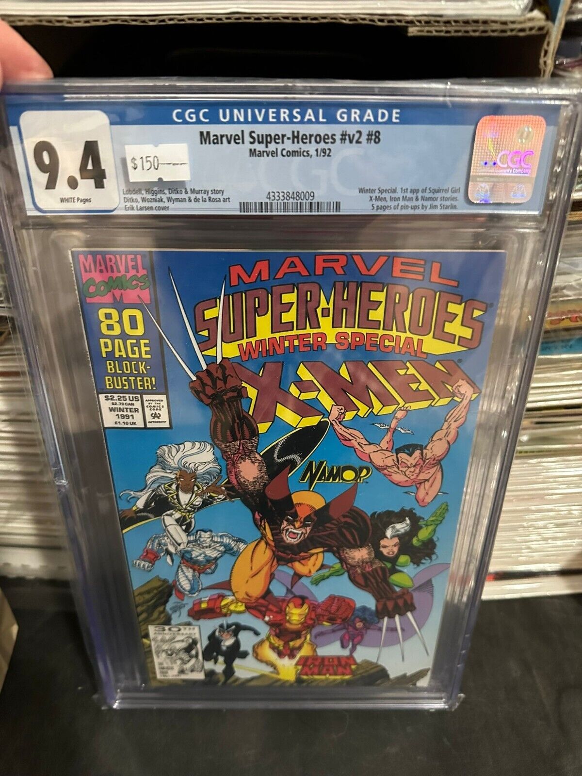 Marvel Super Heroes #8 CGC 9.4 1992 - 1st app. Squirrel Girl