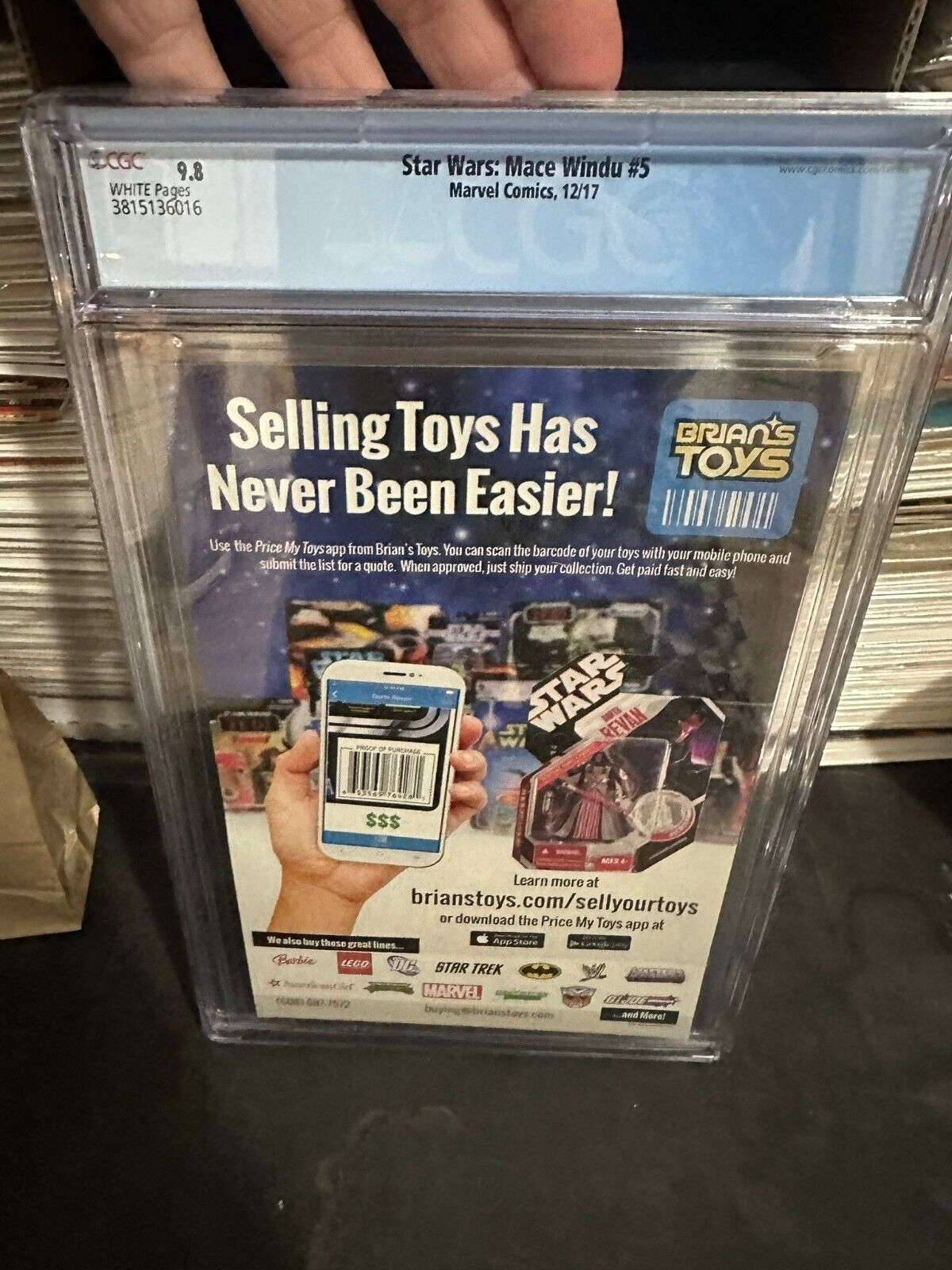 Star Wars Mace Windu Jedi of the Republic #5A Reis CGC 9.8