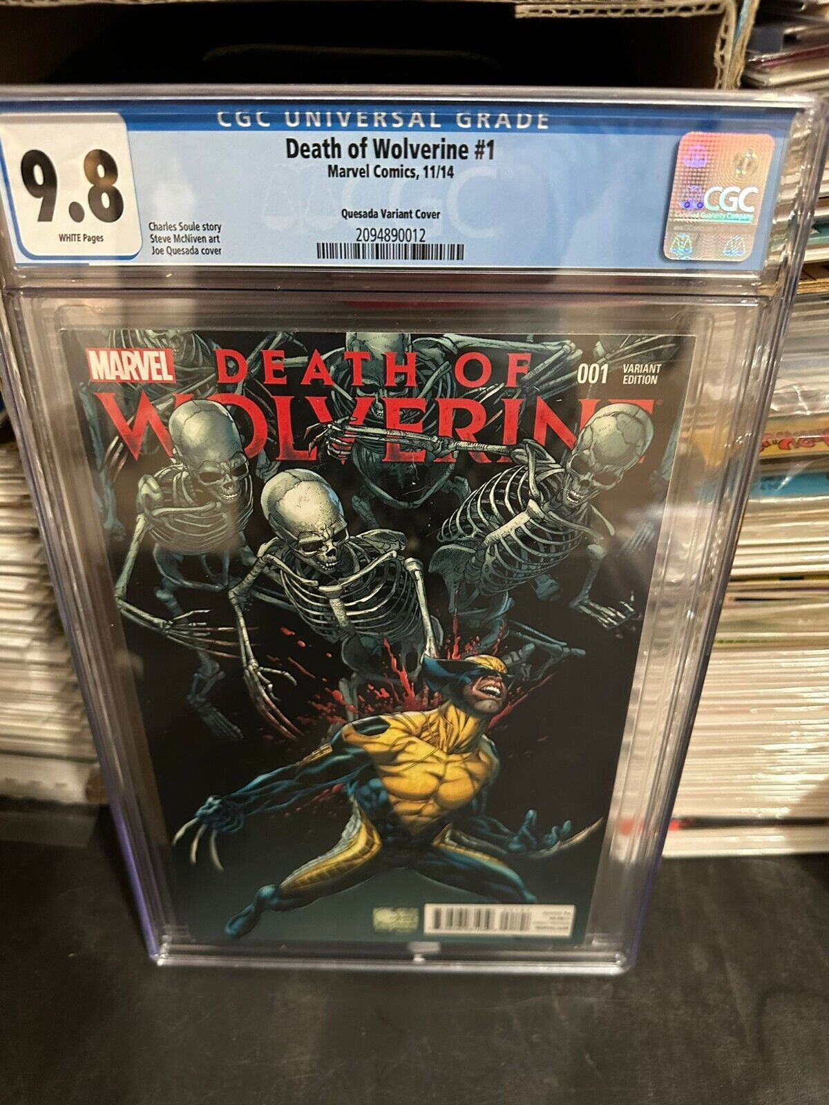 Death of Wolverine 9.8 CGC VARIANT 1:100 JOE QUESEDA DEADPOOL X MEN