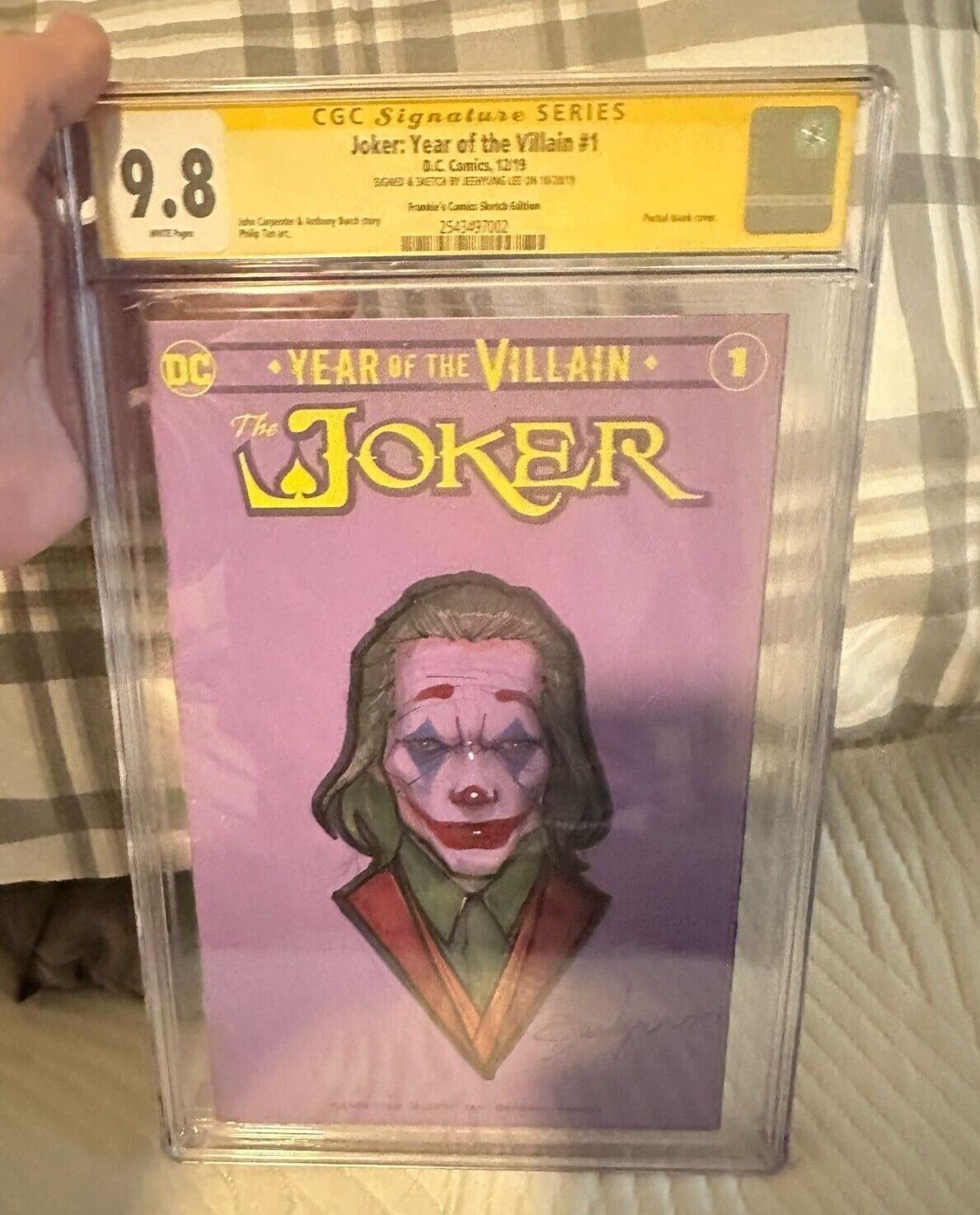 Joker Year of the Villain #1 DC Comics CGC 9.8 SS LEE / Sketch & Signed