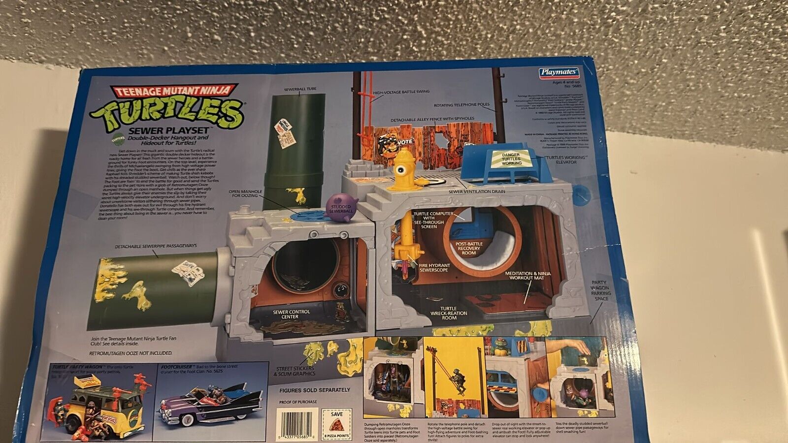 TMNT Teenage Mutant Ninja Turtles Sewer Lair Playset 1989 - Sealed