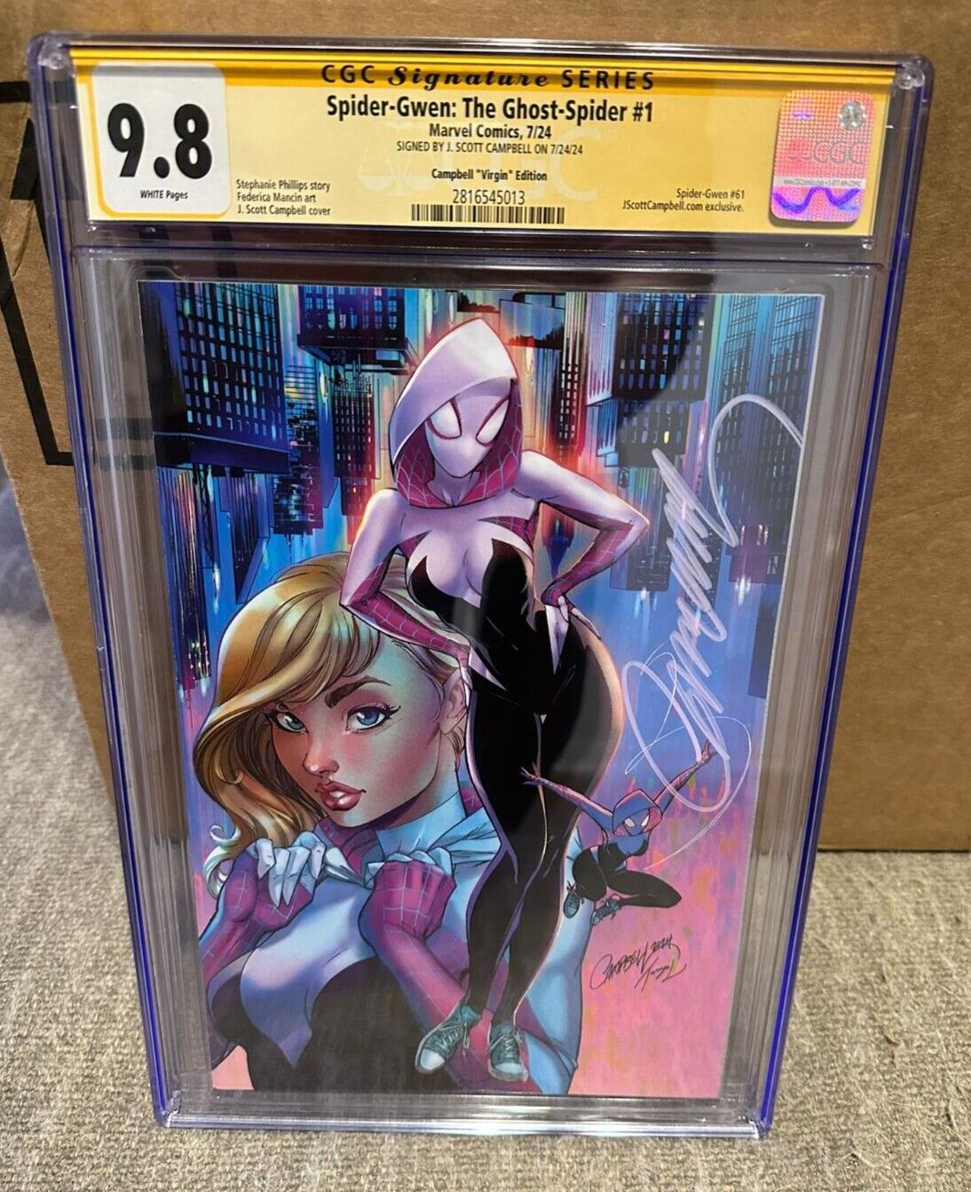 Spider-Gwen Ghost-Spider #1B CGC 9.8 Campbell Virgin Variant (2024 Marvel)