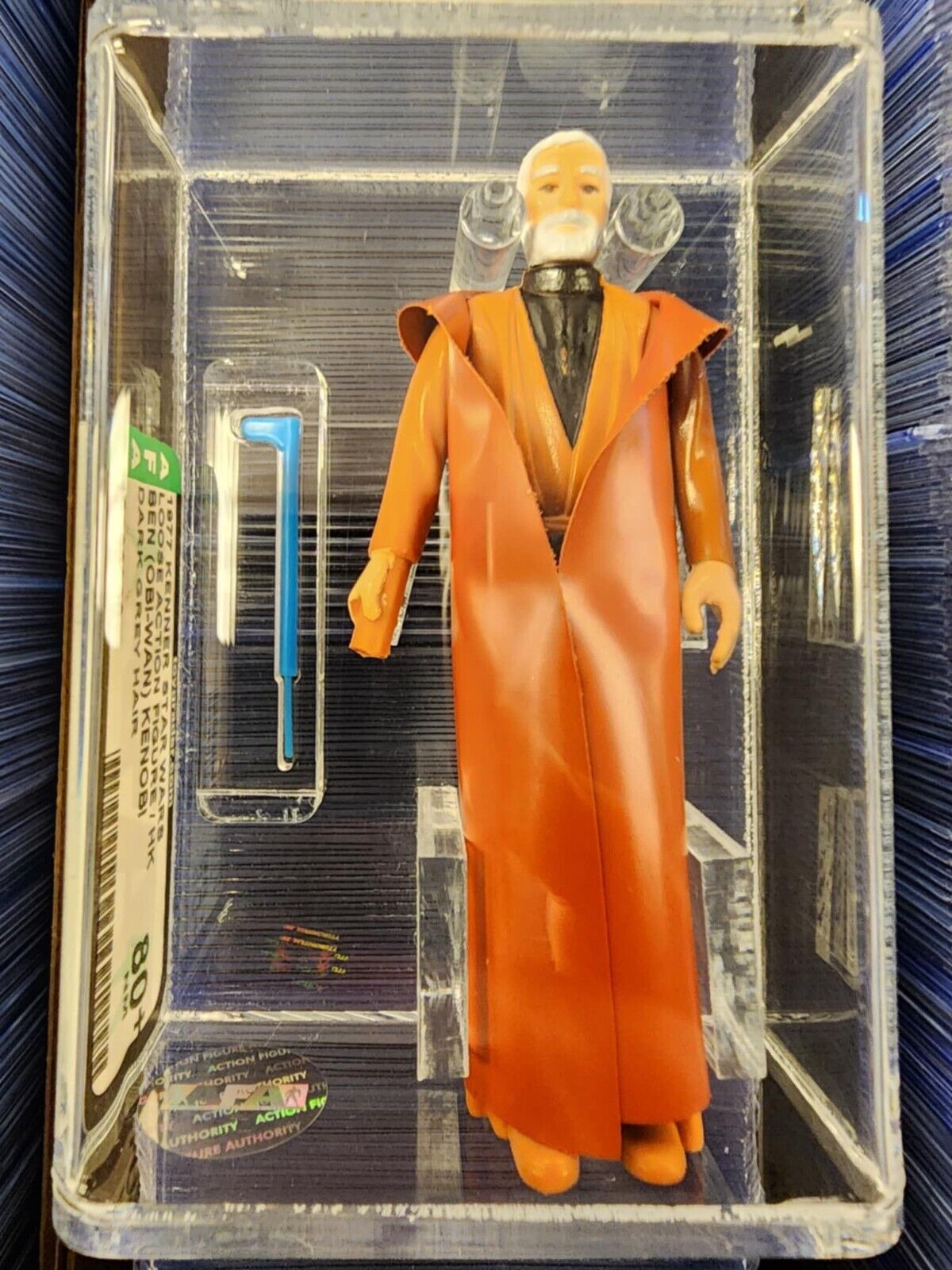 Star Wars Vintage 1977 Kenner Loose Ben Obi-Wan Kenobi Dark Grey Hair AFA 80+