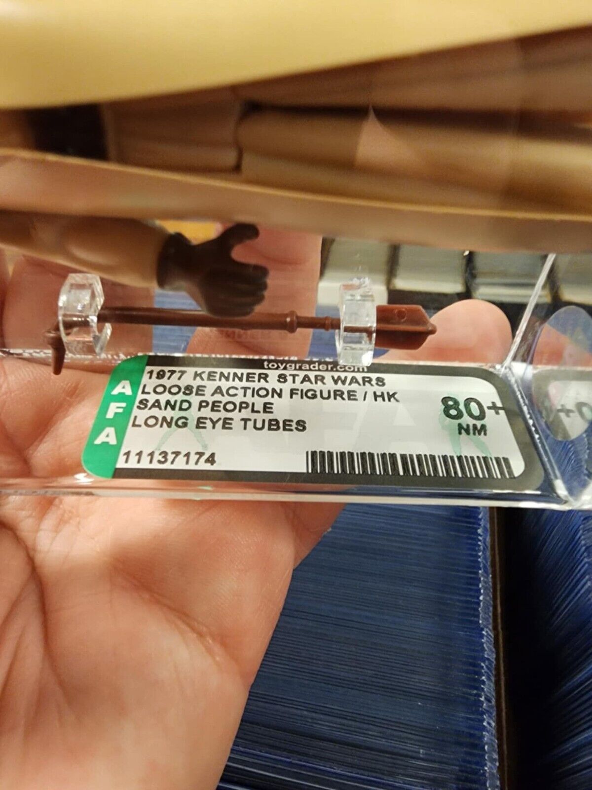 1977 Kenner Star Wars Loose Action Figure Sand People Long Eye Tubes AFA 80+