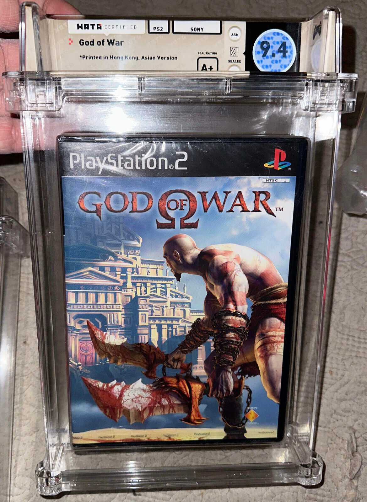 9.4 A+ God of War (Sony PlayStation 2, PS2) Factory Sealed New! WATA - ASIA