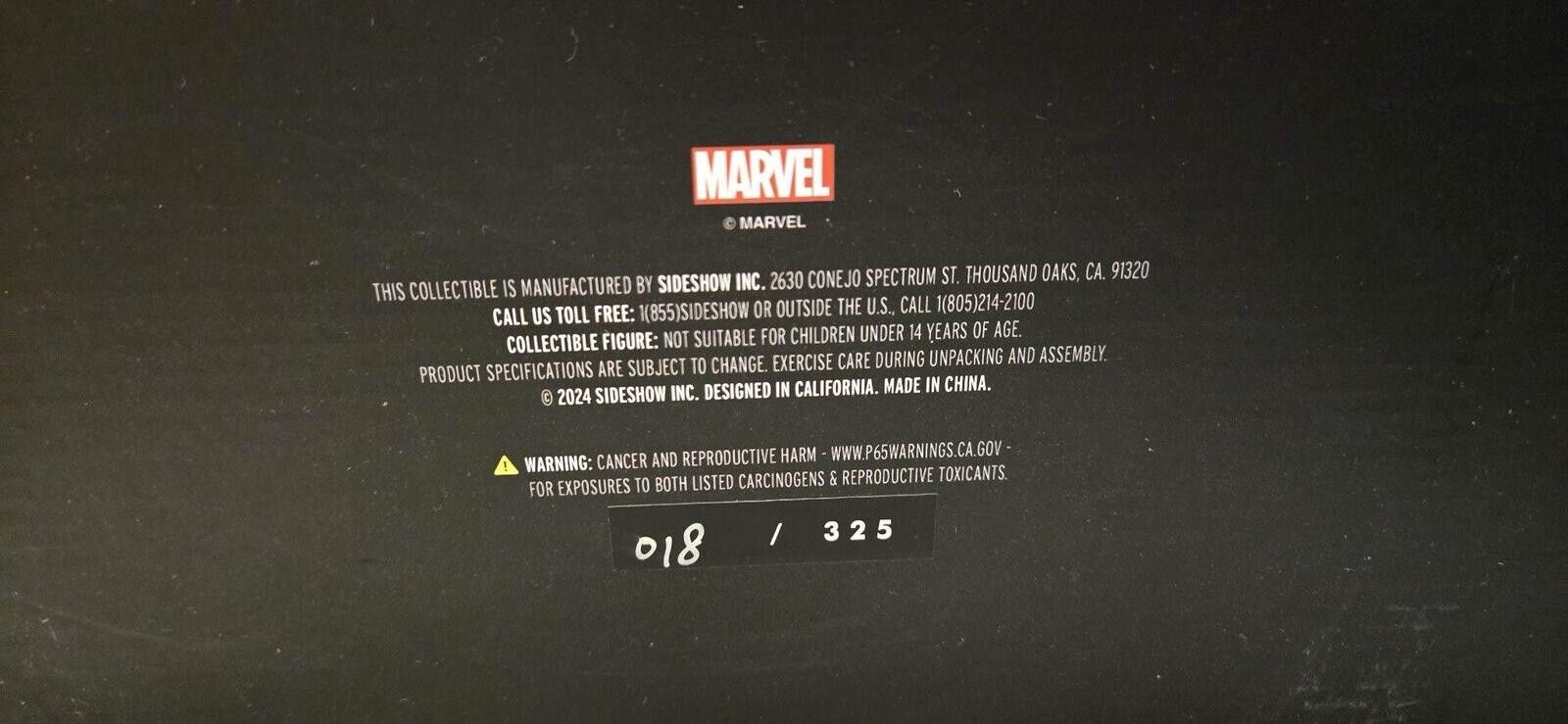 Sideshow Premium Format Thunderbolt Ross Red Hulk. #18/325 Low Number