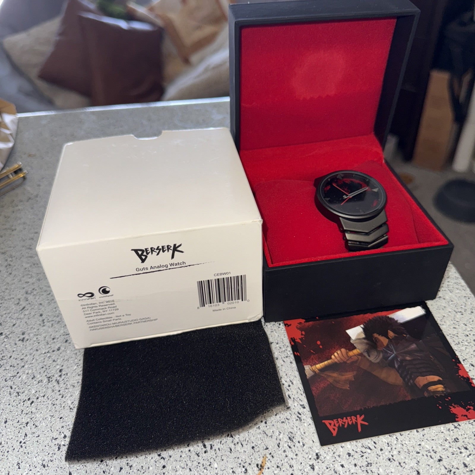 Berserk watch Crunchyroll Exclusive New In box 2017 Guts Sword Second Counter