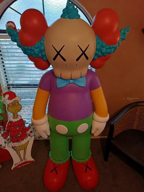 Kaws 6Ft 2” Krusty Supreme 3D Print Store Display!! Amazing Sneaker
