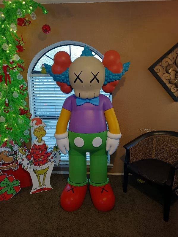 Kaws 6Ft 2” Krusty Supreme 3D Print Store Display!! Amazing Sneaker