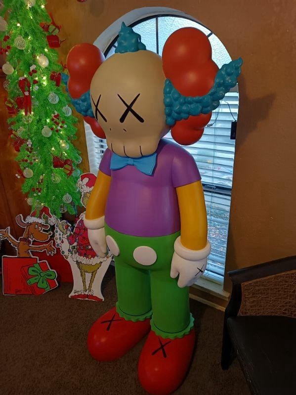 Kaws 6Ft 2” Krusty Supreme 3D Print Store Display!! Amazing Sneaker