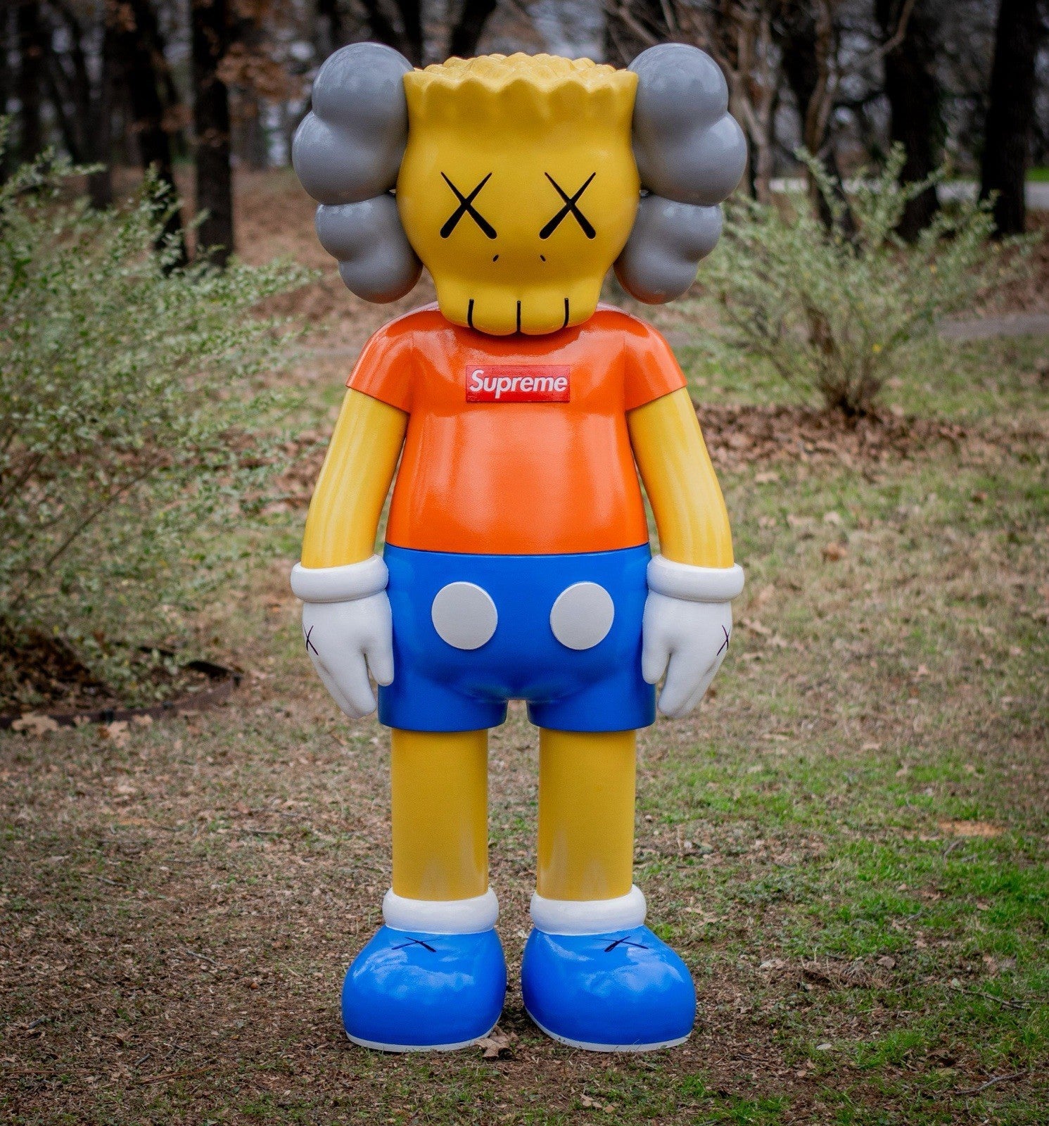 BART Simpson Kaws 3-D Print 5Ft 1” Statue Supreme Sneaker Store Display