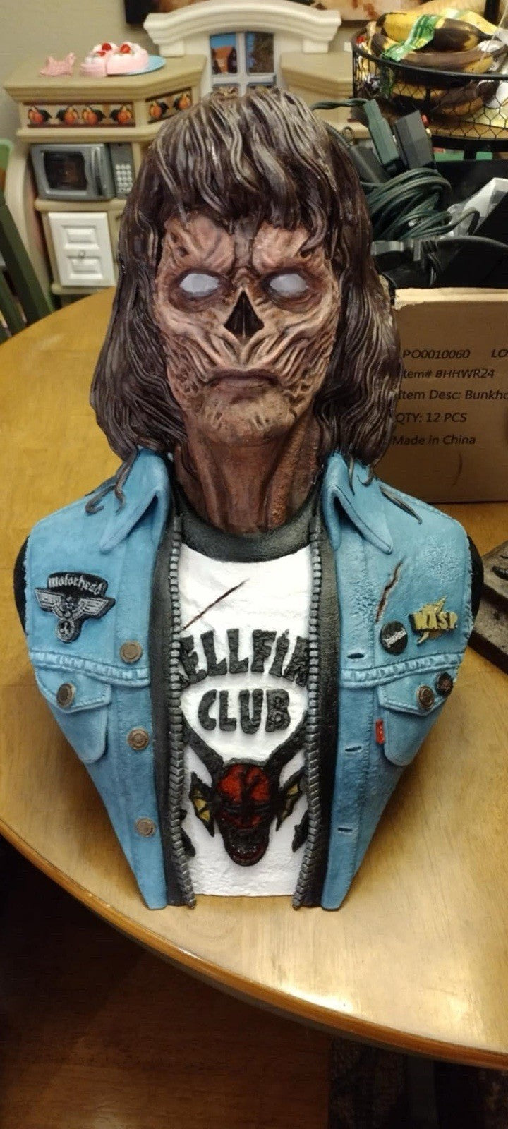 Stranger Things Eddie As Vecna 2.5 Feet Air Brush Custom Amazing Bust 3D Print