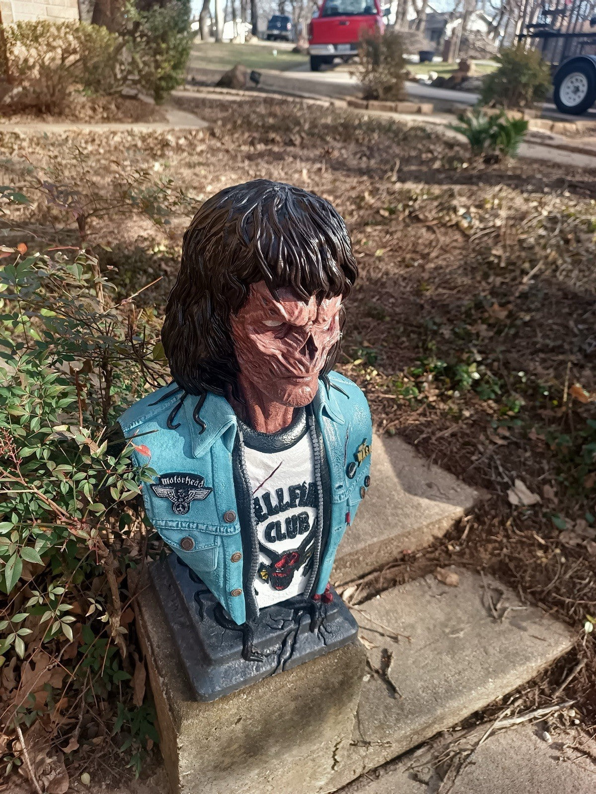 Stranger Things Eddie As Vecna 2.5 Feet Air Brush Custom Amazing Bust 3D Print