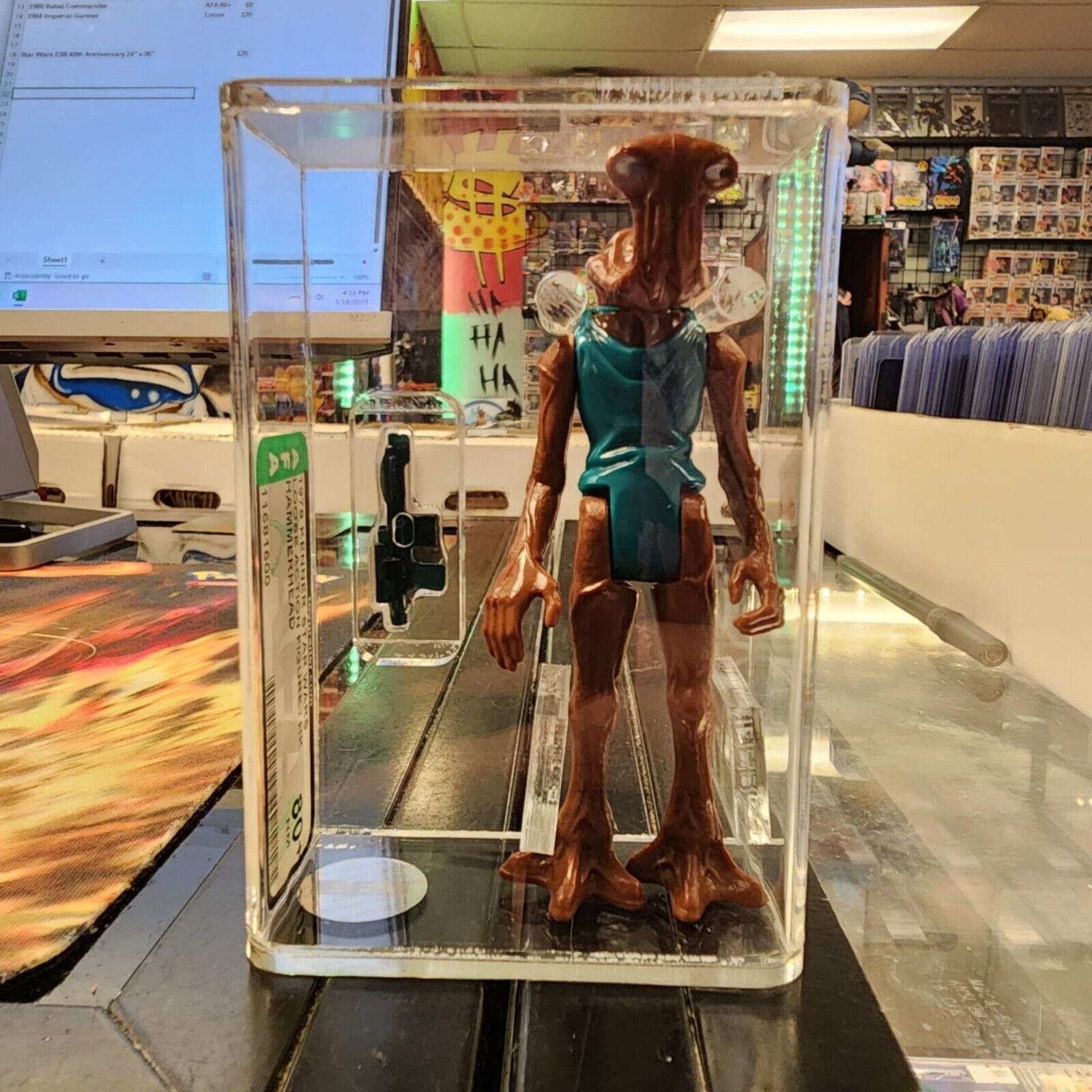 1978 Loose Kenner AFA 80+ Star Wars Cantina Hammerhead Action Figure