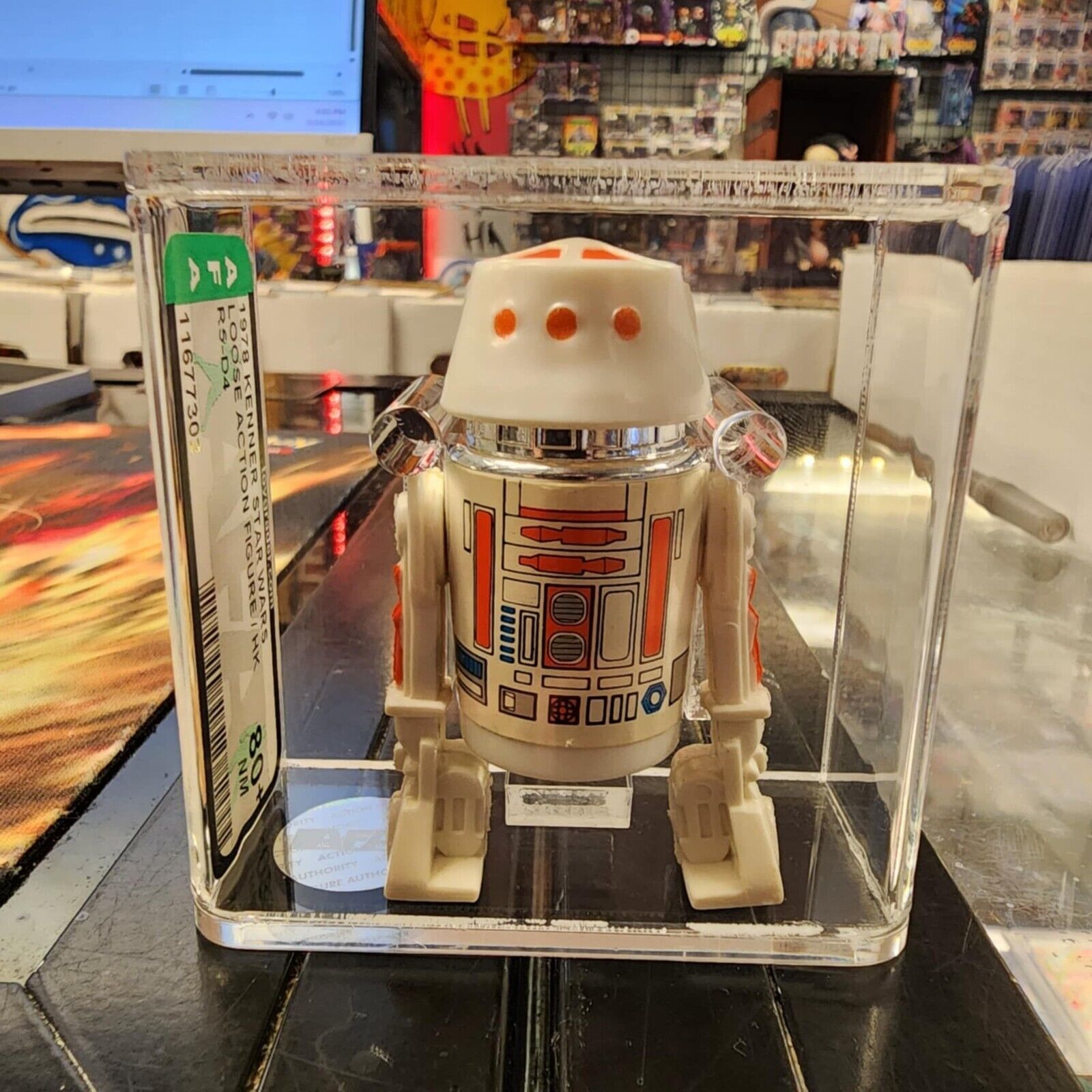 1978 Star Wars R5-D4 Droid. AFA Grade 80+ Loose Figure