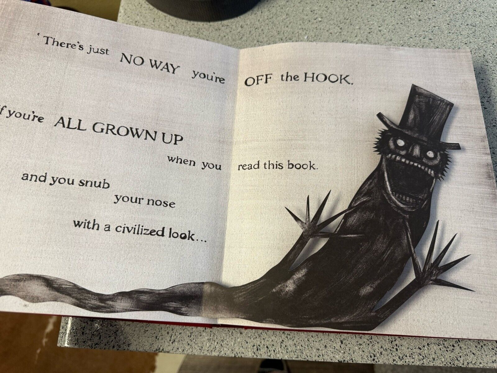 Babadook Book First Edition Rare Signed by by Jennifer Kent
