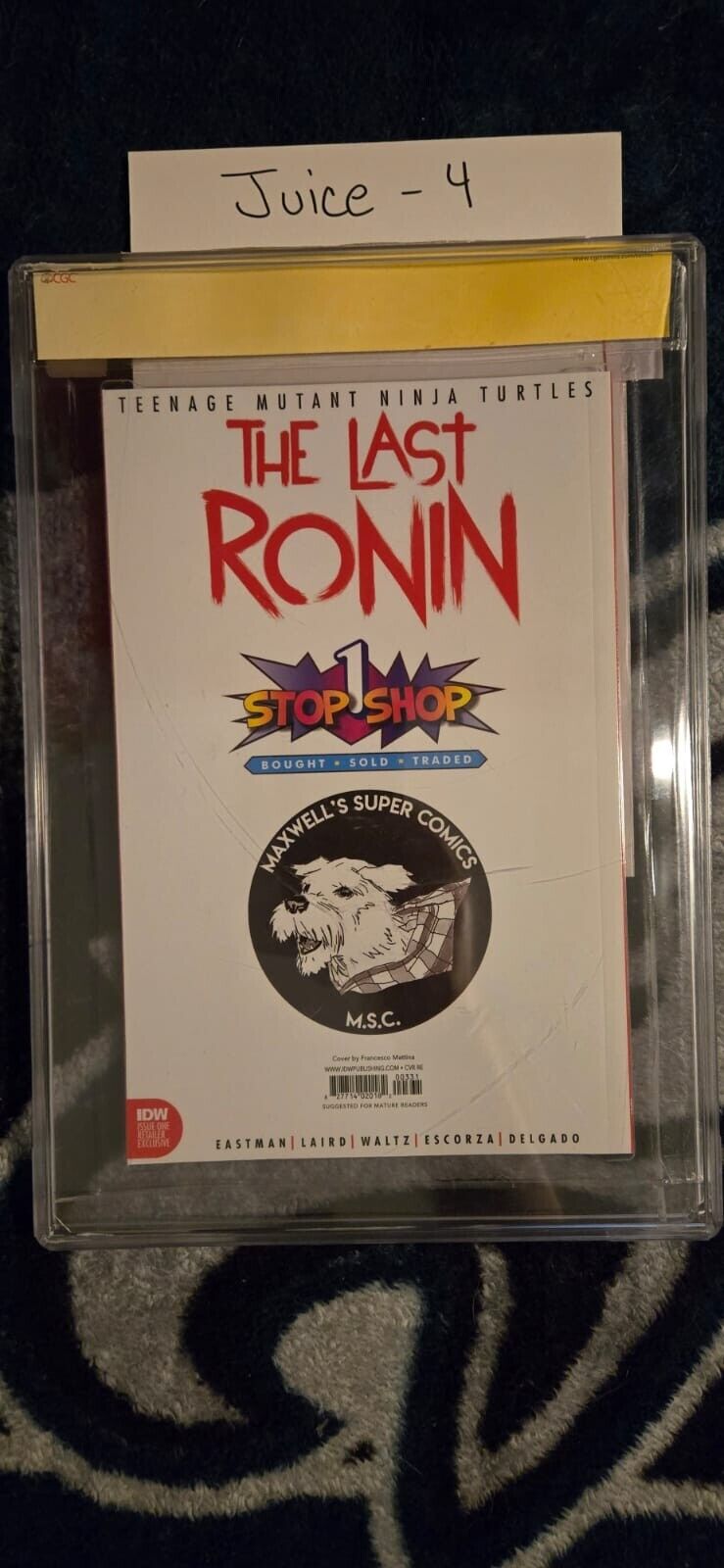 TMNT The Last Ronin #1 CCG SS 9.8 w Sketch