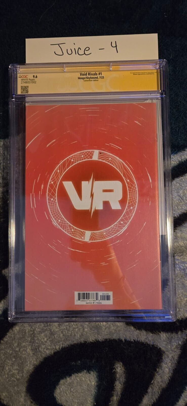 VOID RIVALS #1 CGC 9.6 SS - SDCC Transformers Variant - signed Warren Johnson